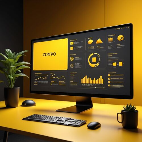 Illustration zur einfachen Redaktion einer Website