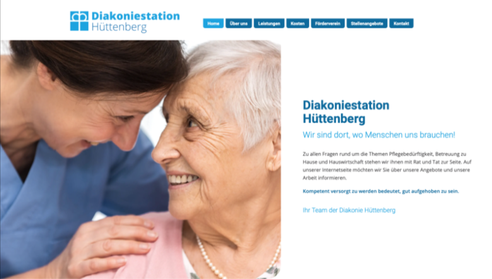 Diakoniestation Hüttenberg – Website-Referenz