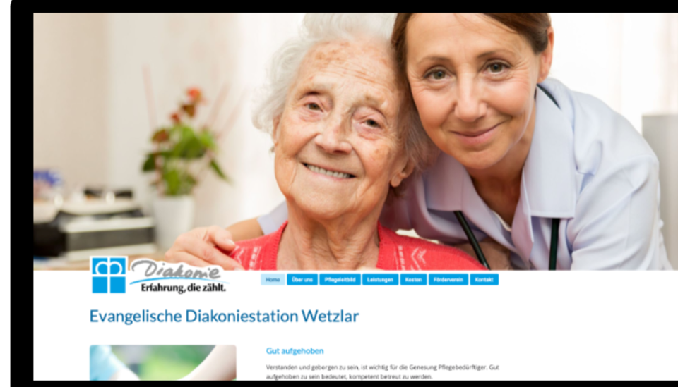 Evang­elische Dia­konie­station Wetzlar – Website-Referenz