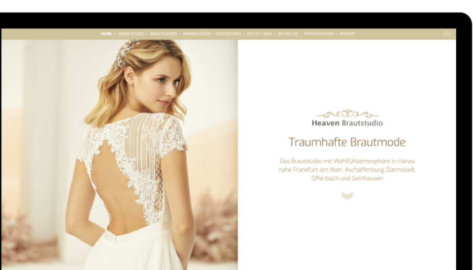 Brautmode in Hanau – Website-Referenz