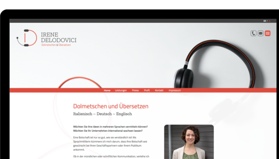 Irene Delodovici Translations – Website-Referenz